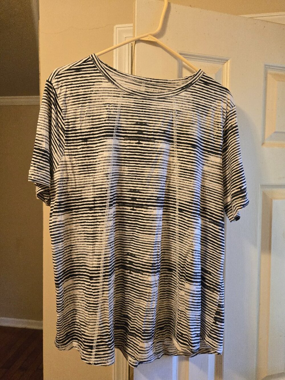 Westbound XL black/white tee shirt with white stitching